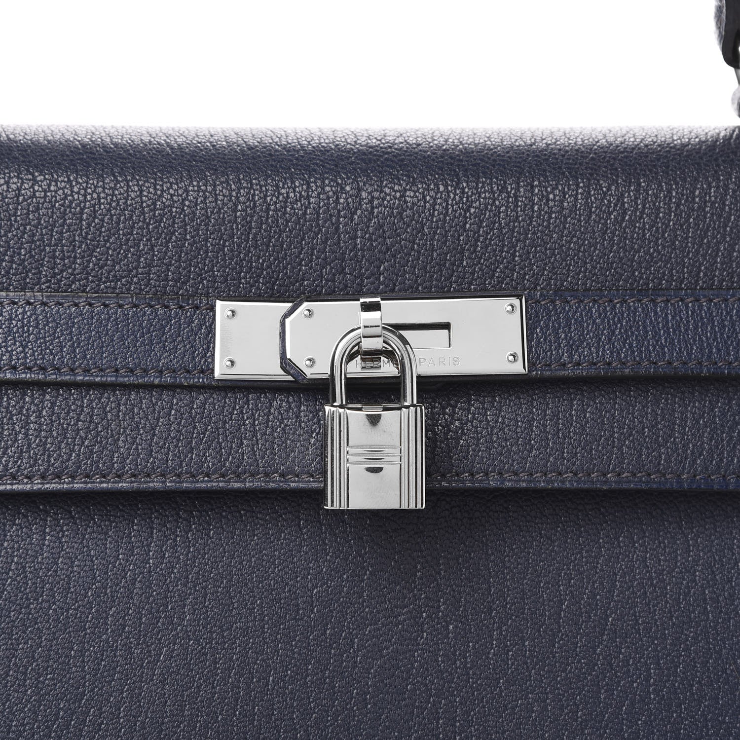 Hermes Chevre de Coromandel Kelly Sellier 35 Bleu Thalassa 11 of 11