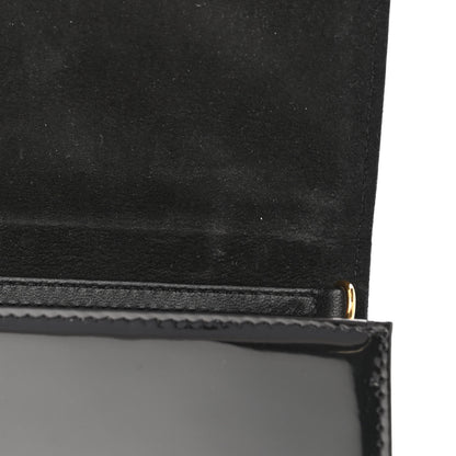 Christian Dior Patent Studded Diorama Flap Bag Black 12 of 14