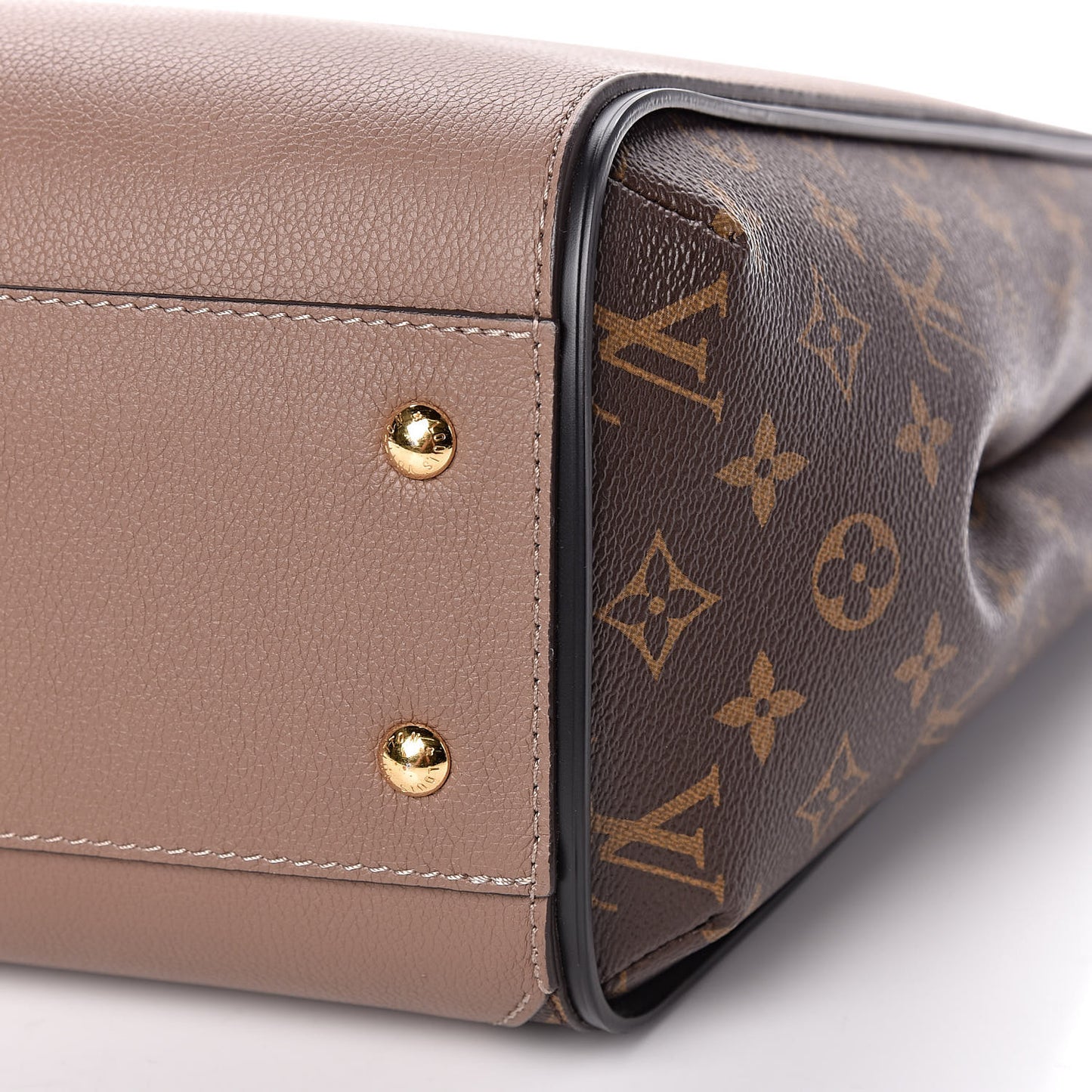 Calfskin Monogram Kimono Tote Taupe Glace