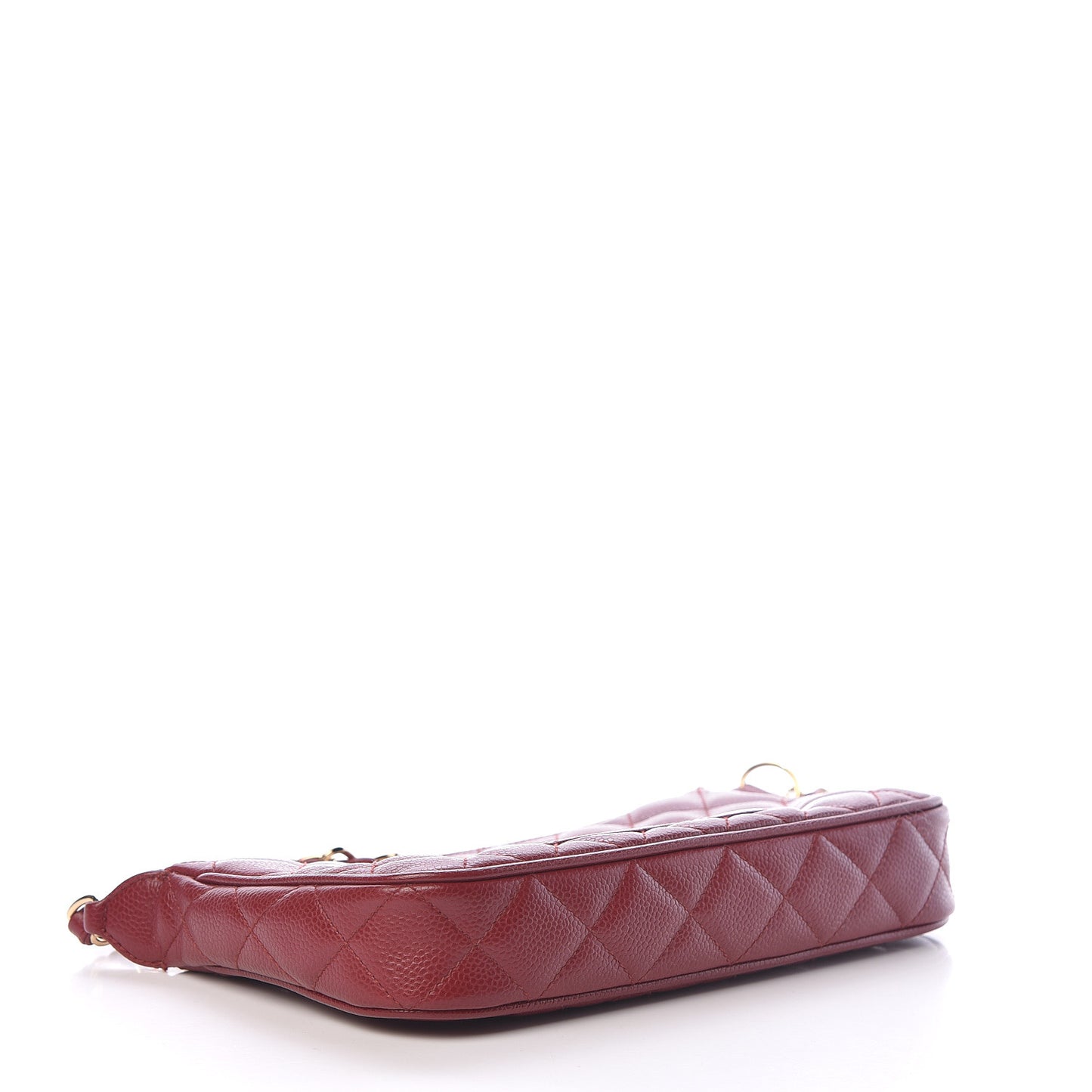 Caviar Quilted Timeless CC Shoulder Bag Red