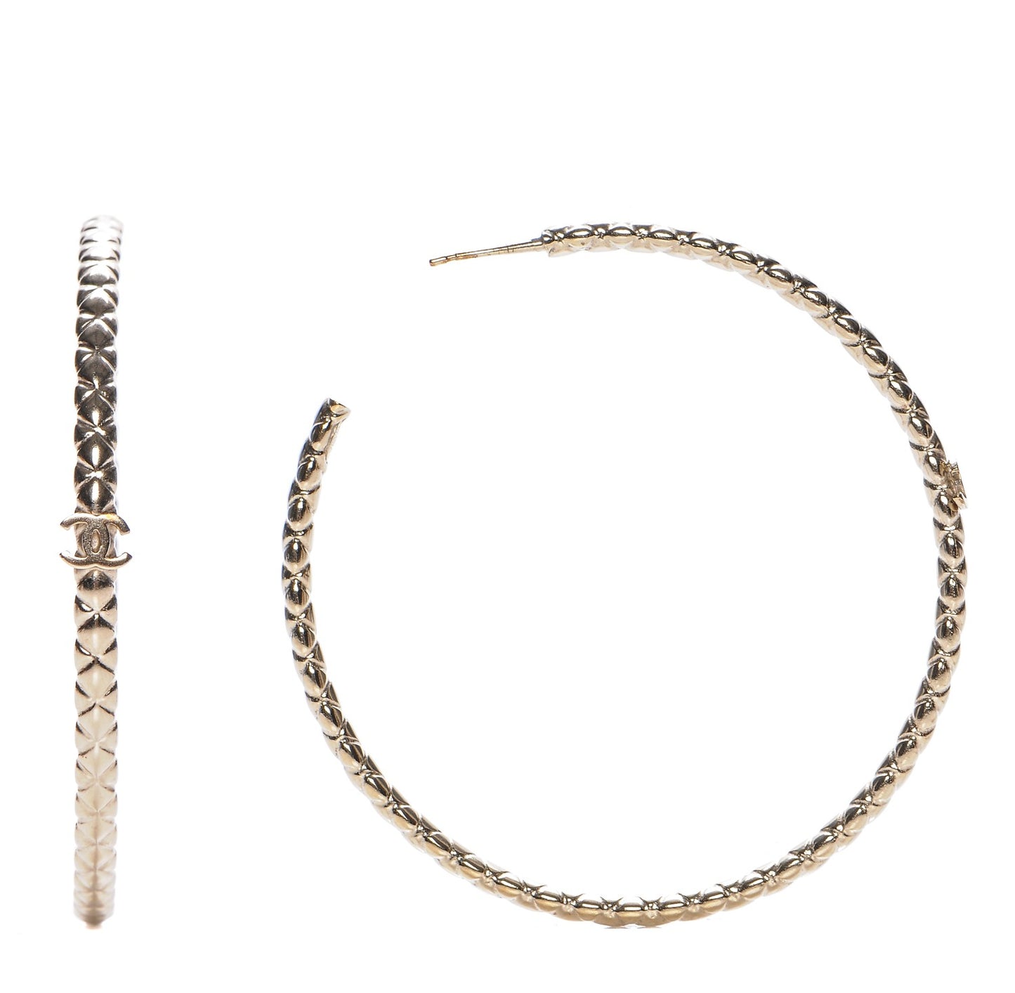 CC Hoop Earrings Gold
