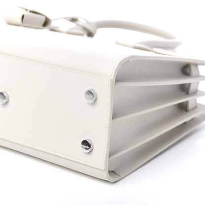 Saint Laurent Grained Calfskin Baby Sac De Jour White 7 of 8