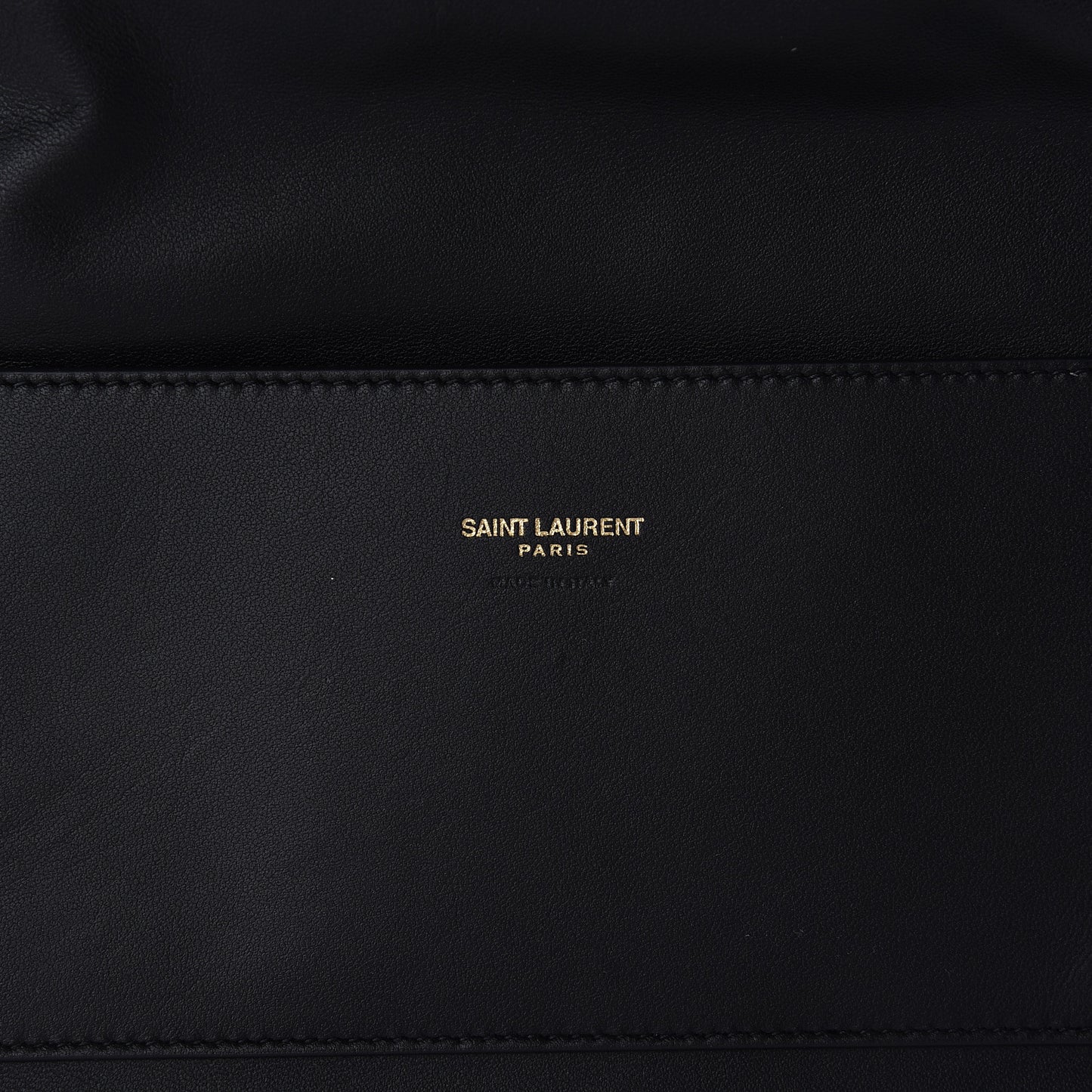 Smooth Calfskin Suede Medium Reversible Monogram Kate Satchel Black