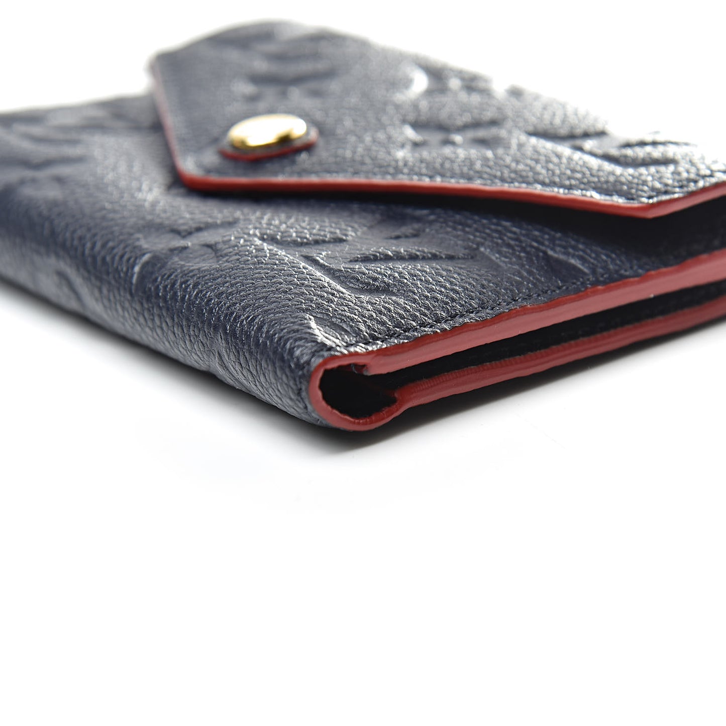 Empreinte Victorine Wallet Marine Rouge