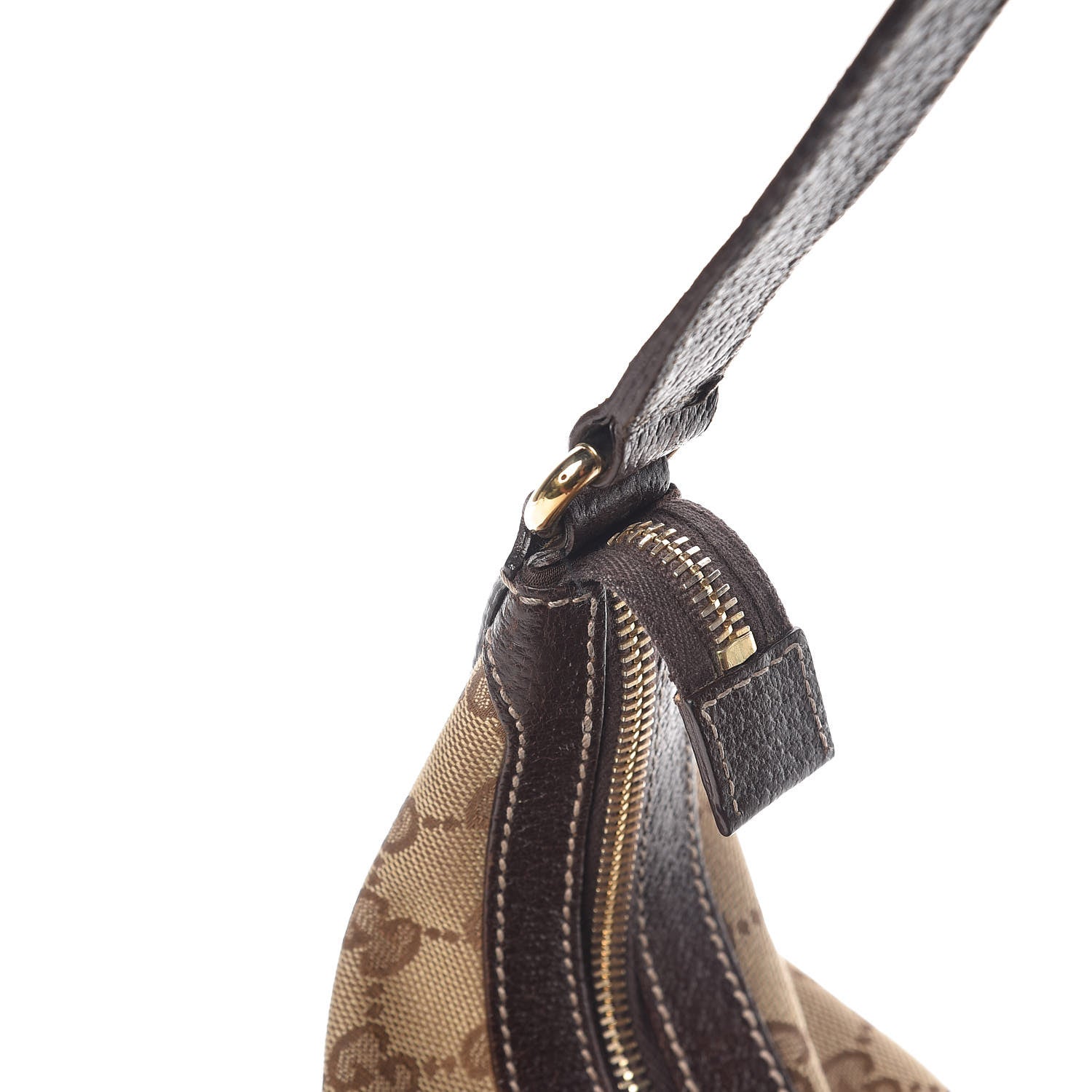 Gucci Monogram Medium Charmy Hobo Dark Brown 18 of 18