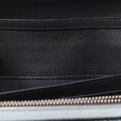 Christian Dior Metallic Calfskin Micro-Cannage Lady Dior Croisiere Chain Wallet Blue 8 of 8