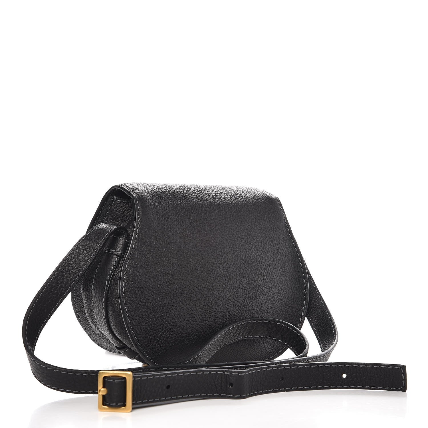 Chloe Calfskin Mini Marcie Round Crossbody Bag Black 3 of 7