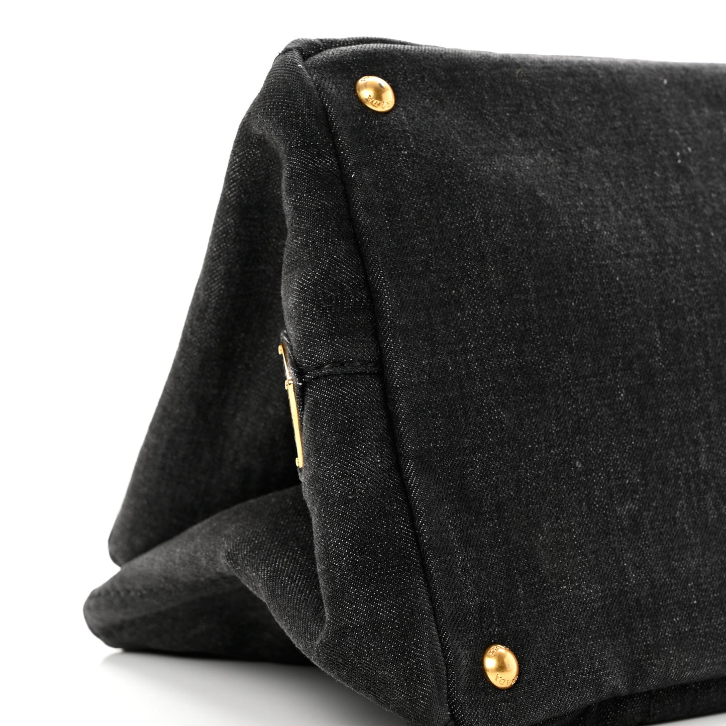 Denim Logo Tote Black