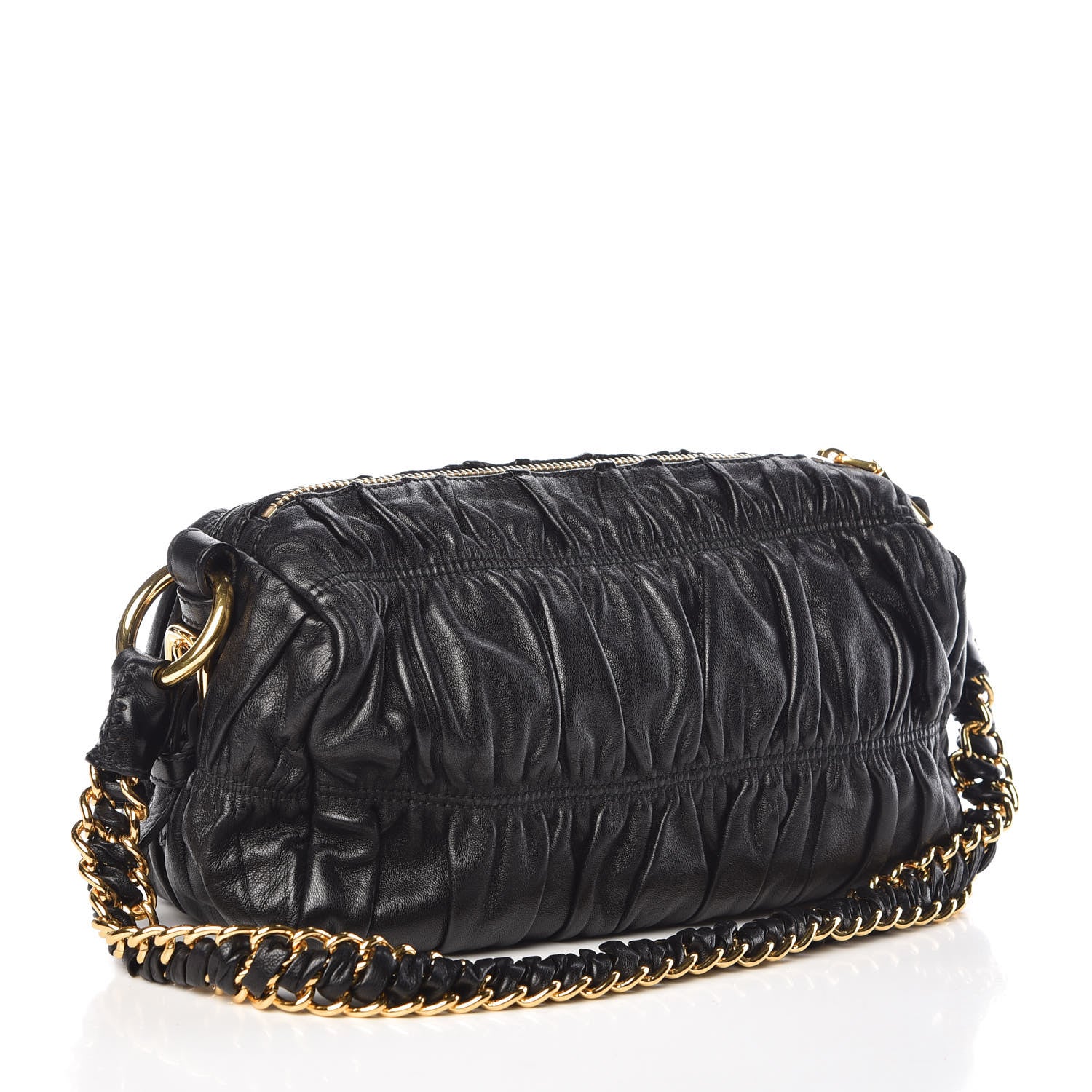 Prada Nappa Gaufre Mini Bag Black 3 of 9