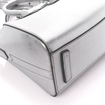 Givenchy Metallic Sugar Goatskin Mini Antigona Silver 9 of 10