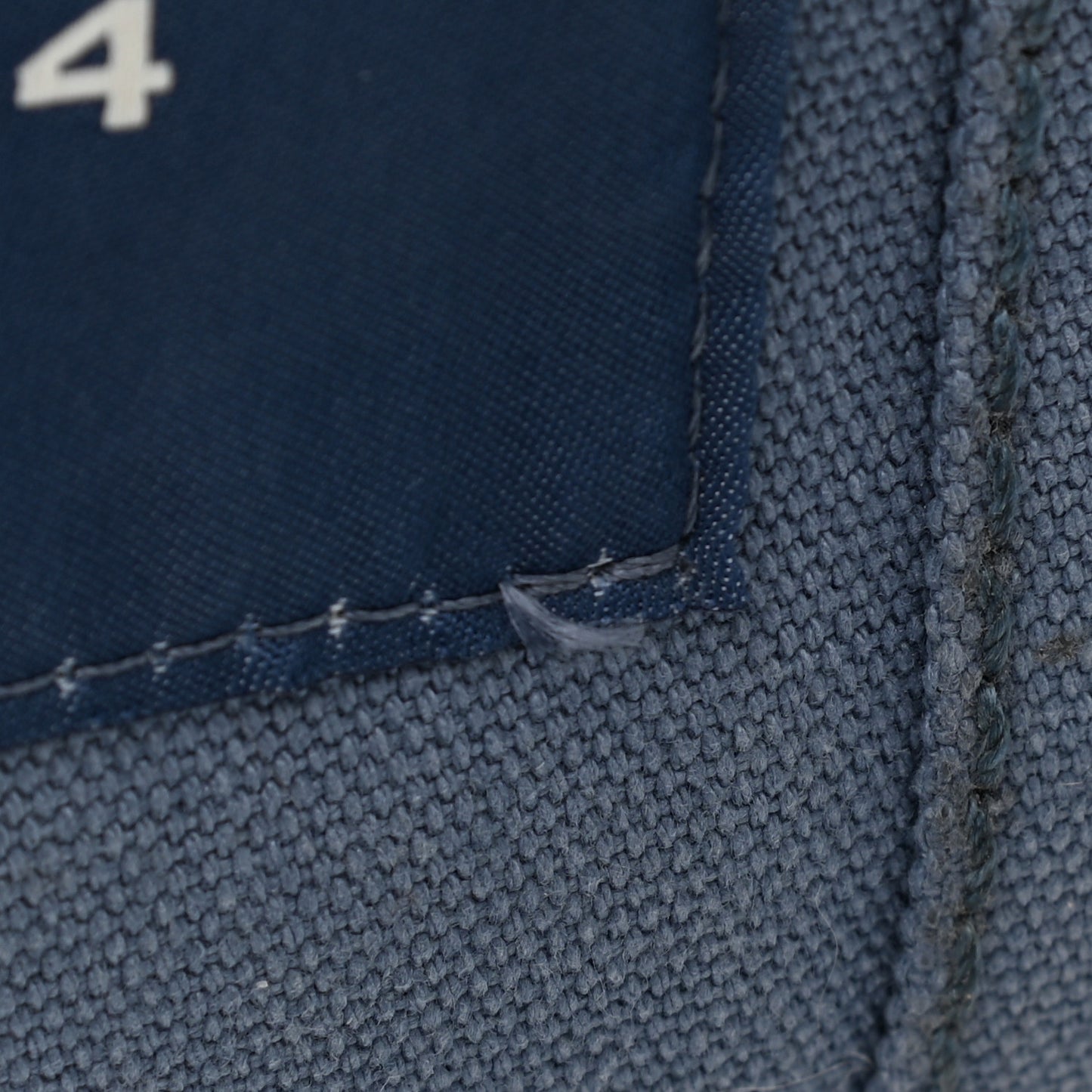 Cotton Canvas Medium The Traveler Tote Bag Blue Shadow