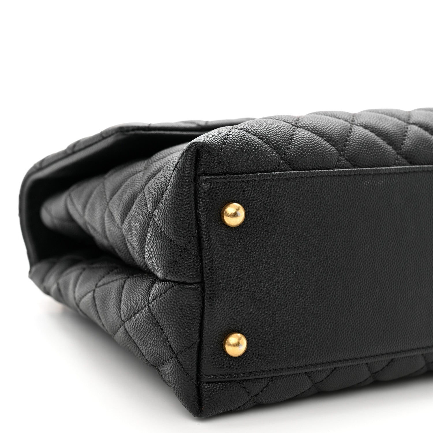 Chanel Caviar Quilted Medium Coco Handle Flap Black 9 of 11