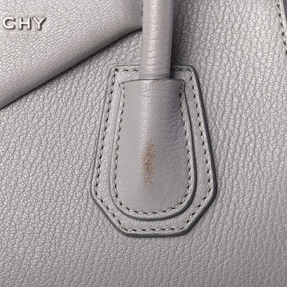 Givenchy Sugar Goatskin Small Antigona Pearl Grey 10 of 12