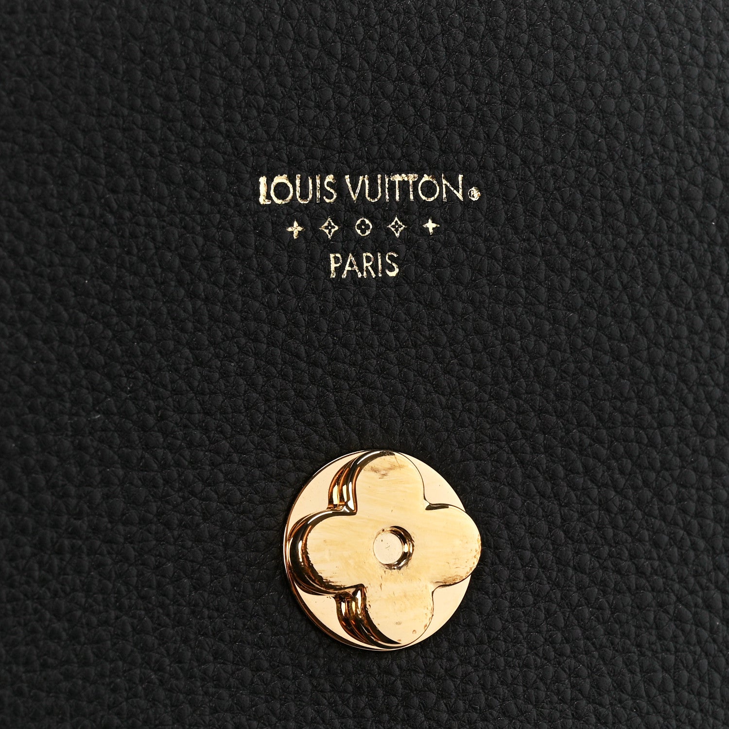 Louis Vuitton Grained Calfskin LV Pont 9 Soft PM Black 7 of 11