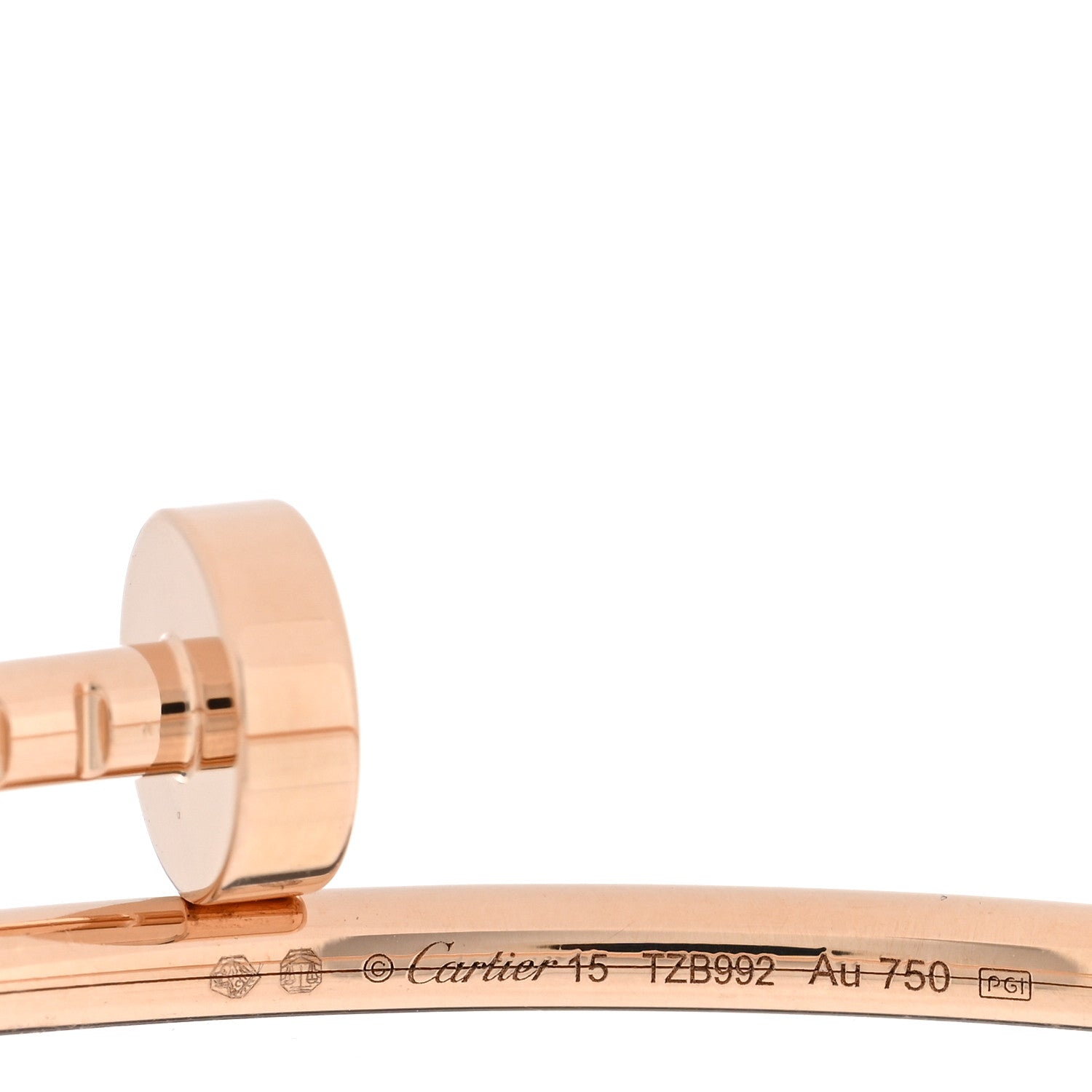 Cartier 18K Pink Gold Small Juste Un Clou Bracelet 15 3 of 4