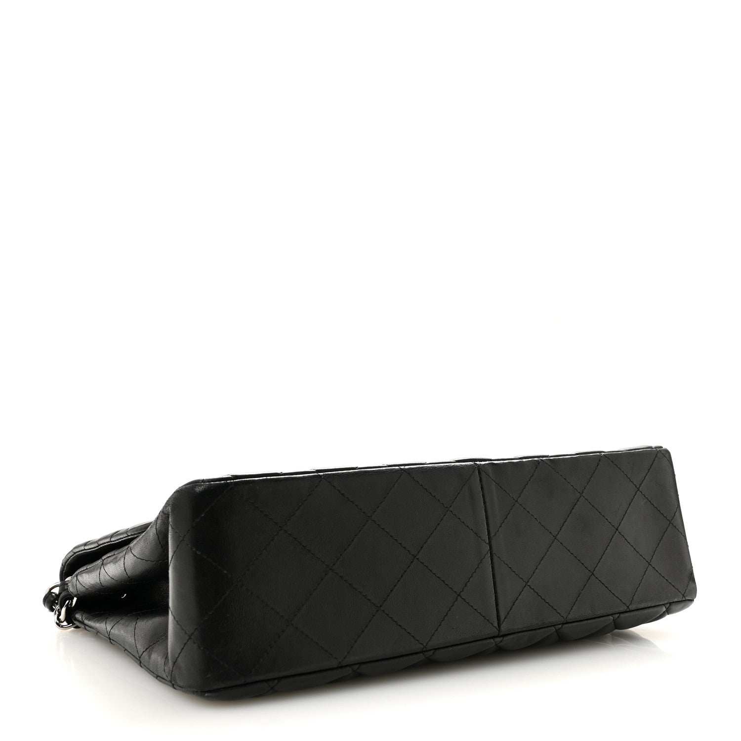 Chanel Lambskin Quilted Jumbo Single Flap Black 4 of 13