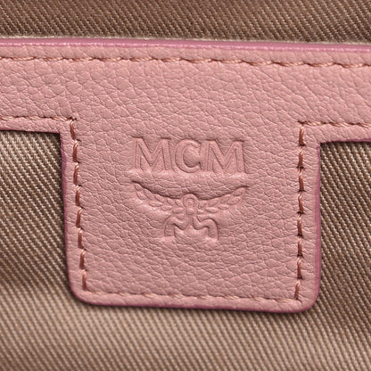 MCM Calfskin Ottomar Monogram Small Backpack Pink 6 of 10