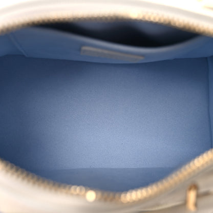 Louis Vuitton Empreinte Monogram Giant Speedy Bandouliere 20 Latte Candy Blue 6 of 9
