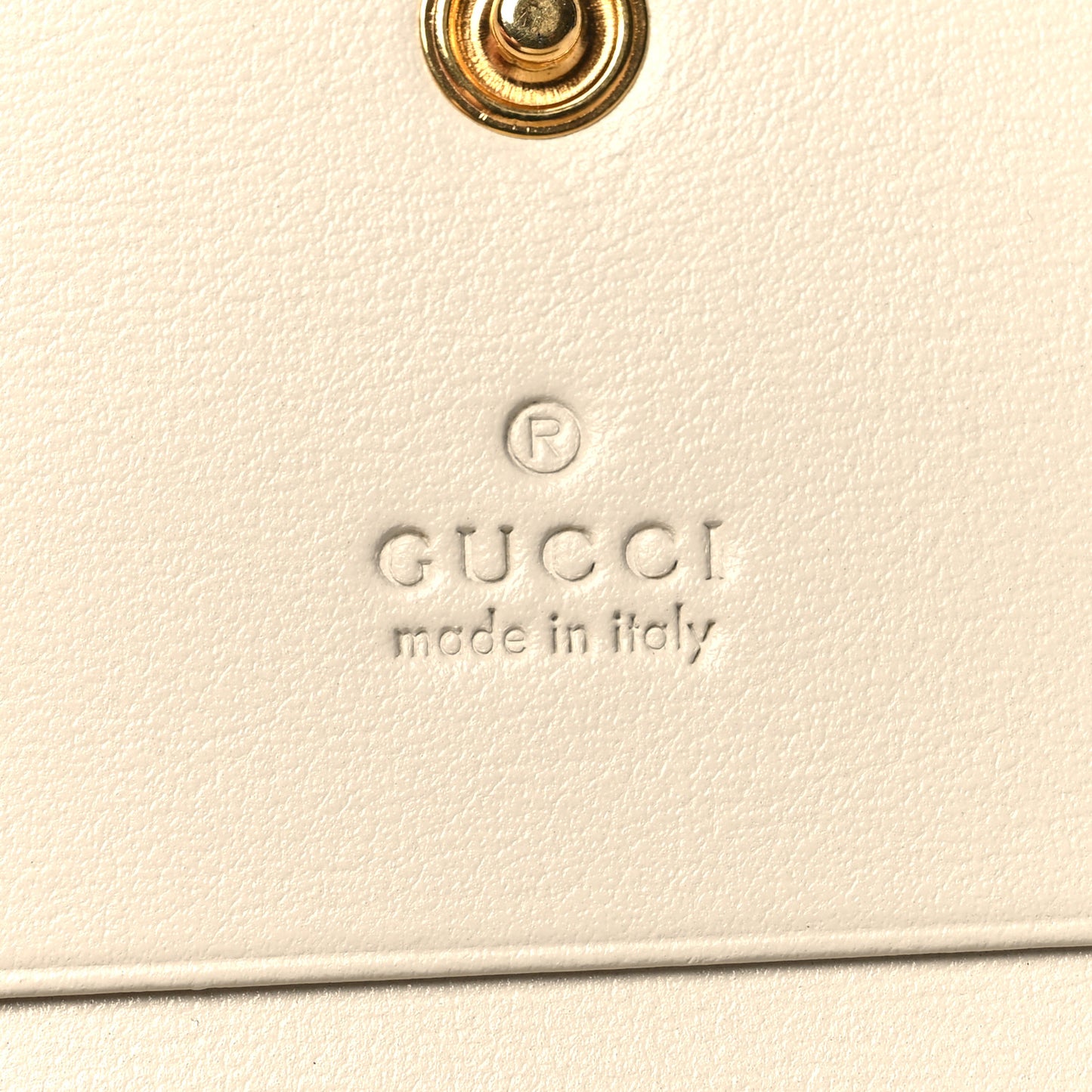 Boarded Plutone Calfskin Horsebit 1955 Card Case Wallet Mystic White