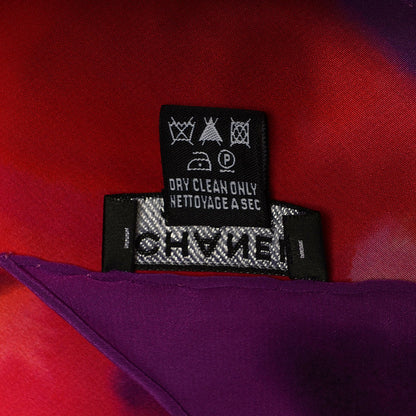 Chanel Silk Flower Power Scarf Multicolor 6 of 6