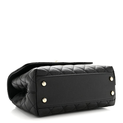 Chanel Caviar Quilted Mini Coco Handle Flap Black 4 of 14