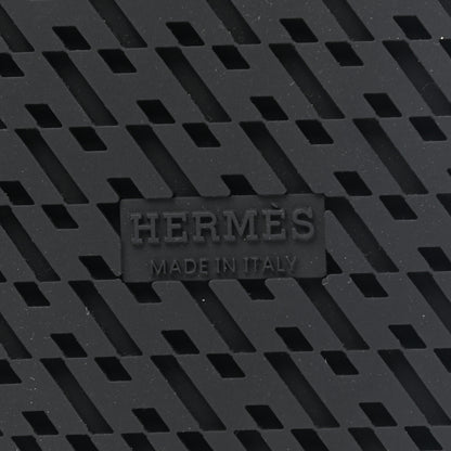 Hermes Calfskin Womens Chypre Sandals 36.5 Black 7 of 9