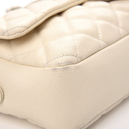 Chanel Caviar Quilted Jumbo Easy Flap Dark White 9 of 16