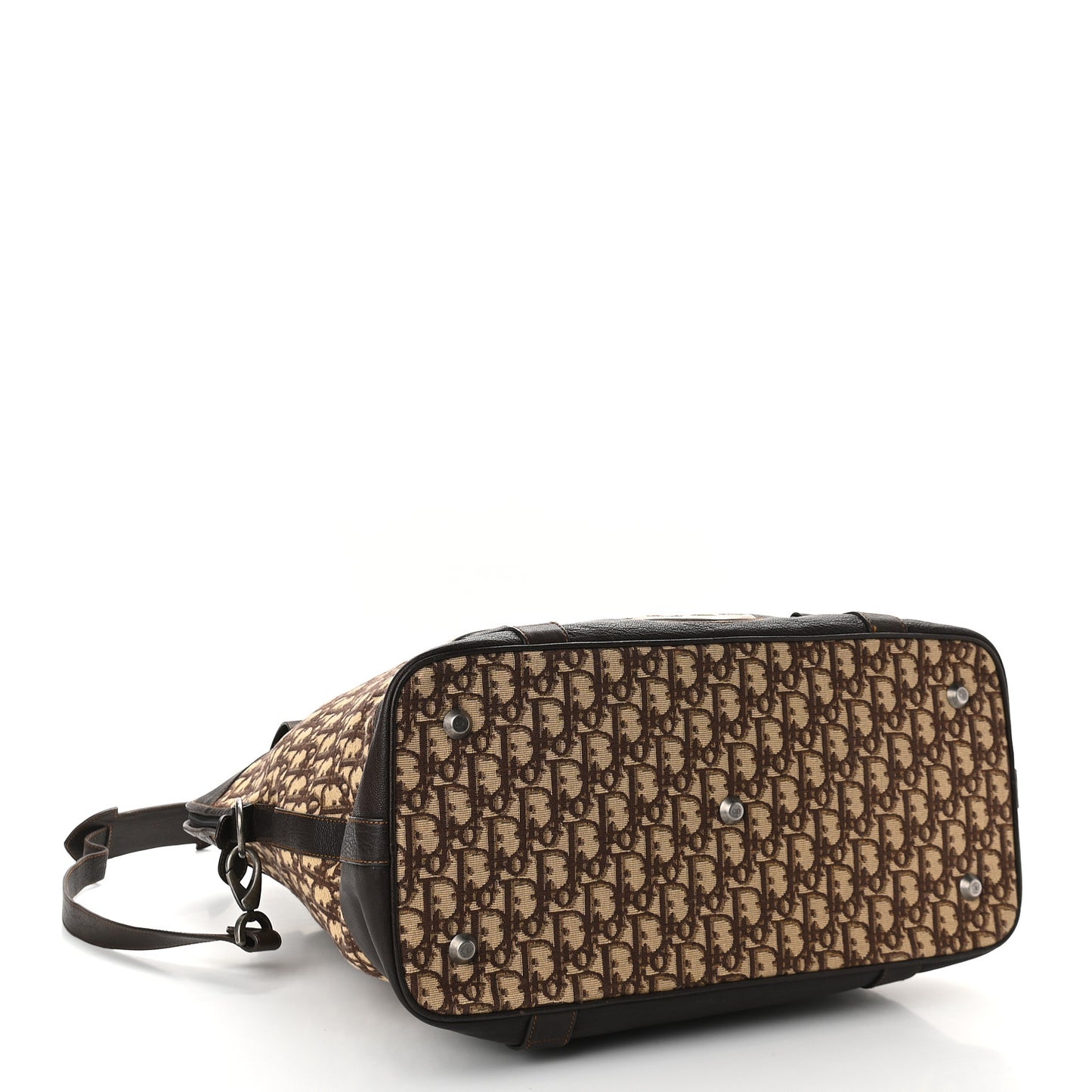 Monogram Plaque Tote Brown