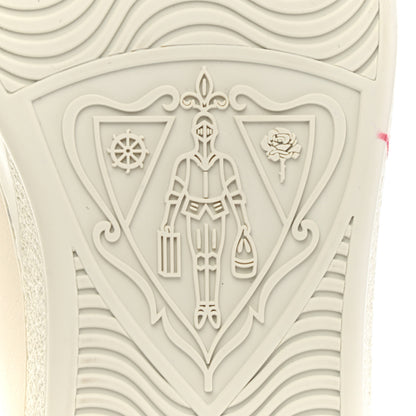 Gucci Distressed Calfskin Mens Ace Blade Sneakers 8 White 6 of 10