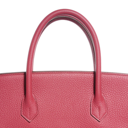 Hermes Taurillon Clemence Birkin 40 Bois de Rose 7 of 25