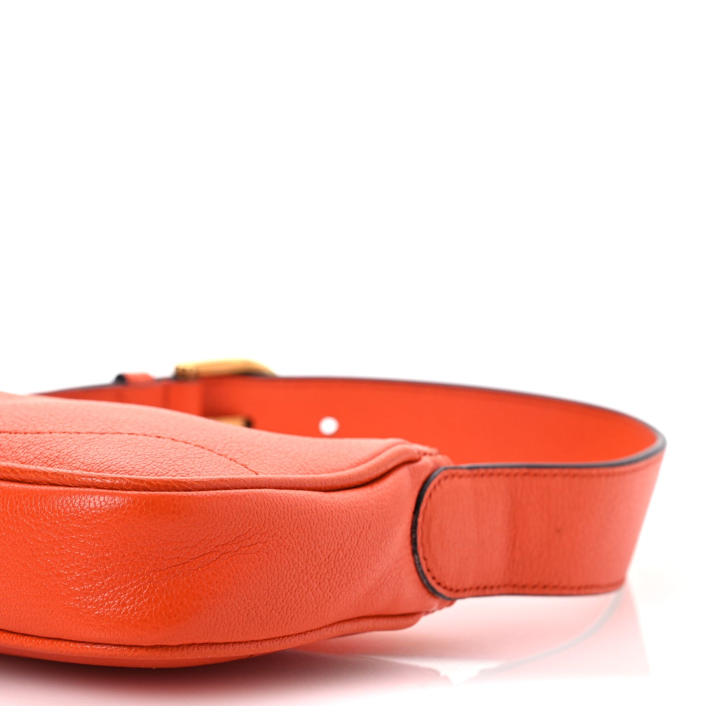 Goatskin Mini Aphrodite Shoulder Bag Orange