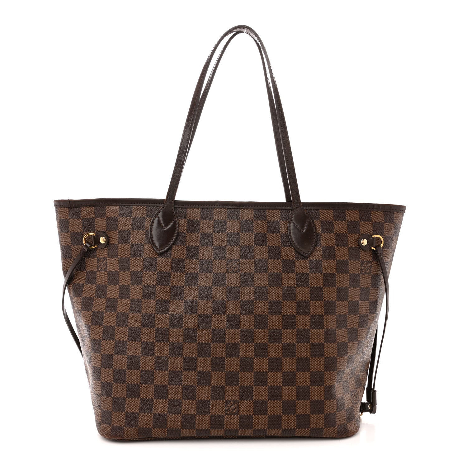 Louis Vuitton Damier Ebene Neo Neverfull MM Rose Ballerine 1 of 15