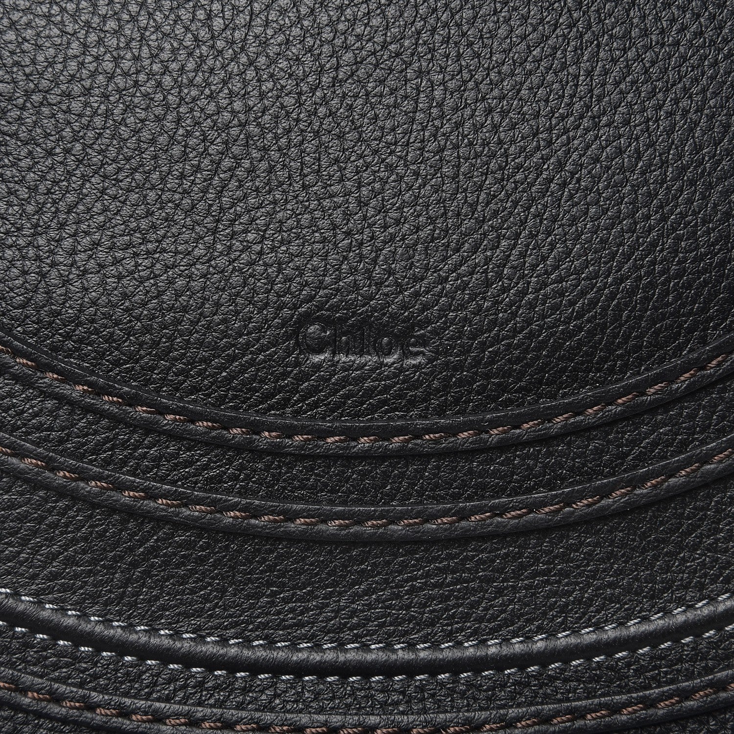 Chloe Calfskin Medium Marcie Round Crossbody Bag Black 8 of 8