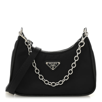 Prada Tessuto Nylon Mini Re-Edition 2000 Shoulder Bag Black 1 of 10