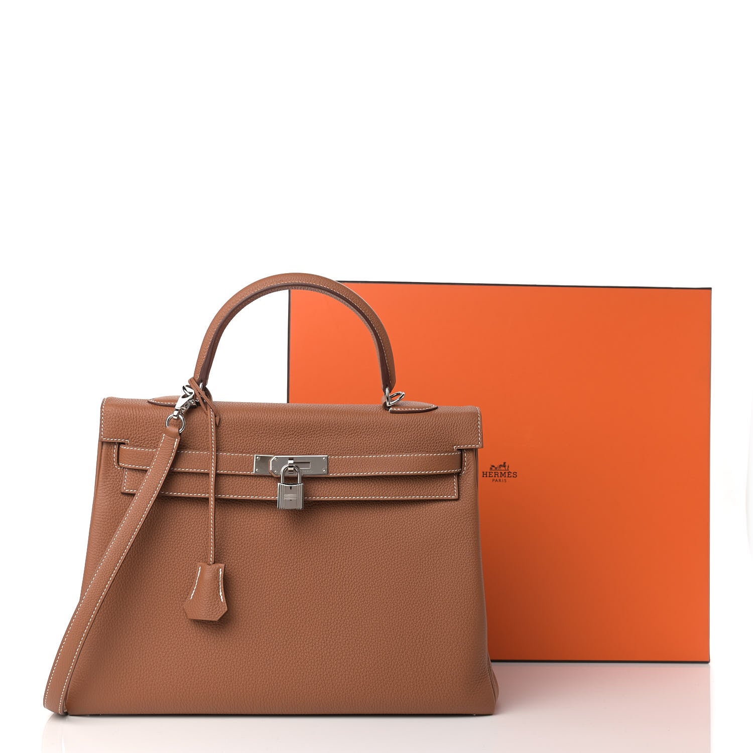 Hermes Togo Kelly Retourne 35 Gold 17 of 17