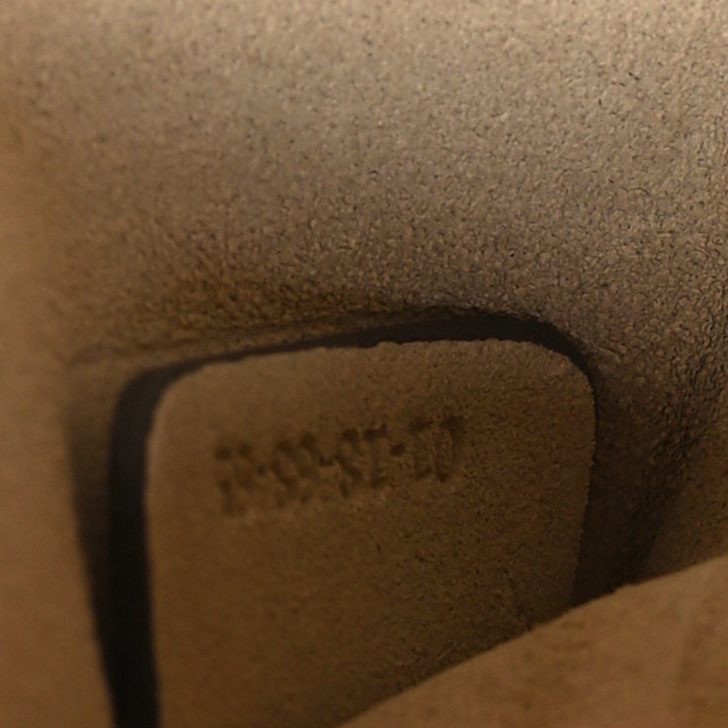 Suede Calfskin Small Faye Shoulder Bag Motty Grey