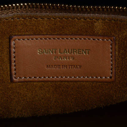 Saint Laurent Suede Small Sac de Jour Carryall Light Brown Cognac 6 of 8