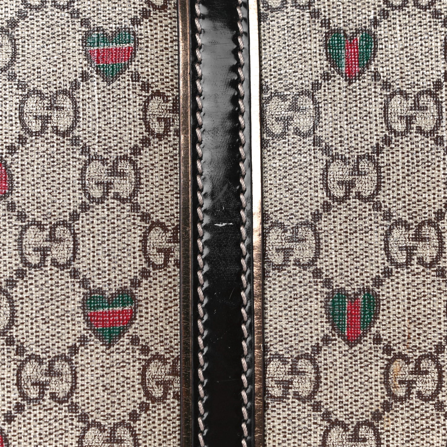 GG Plus Monogram Hearts Medium Joy Boston Dark Brown