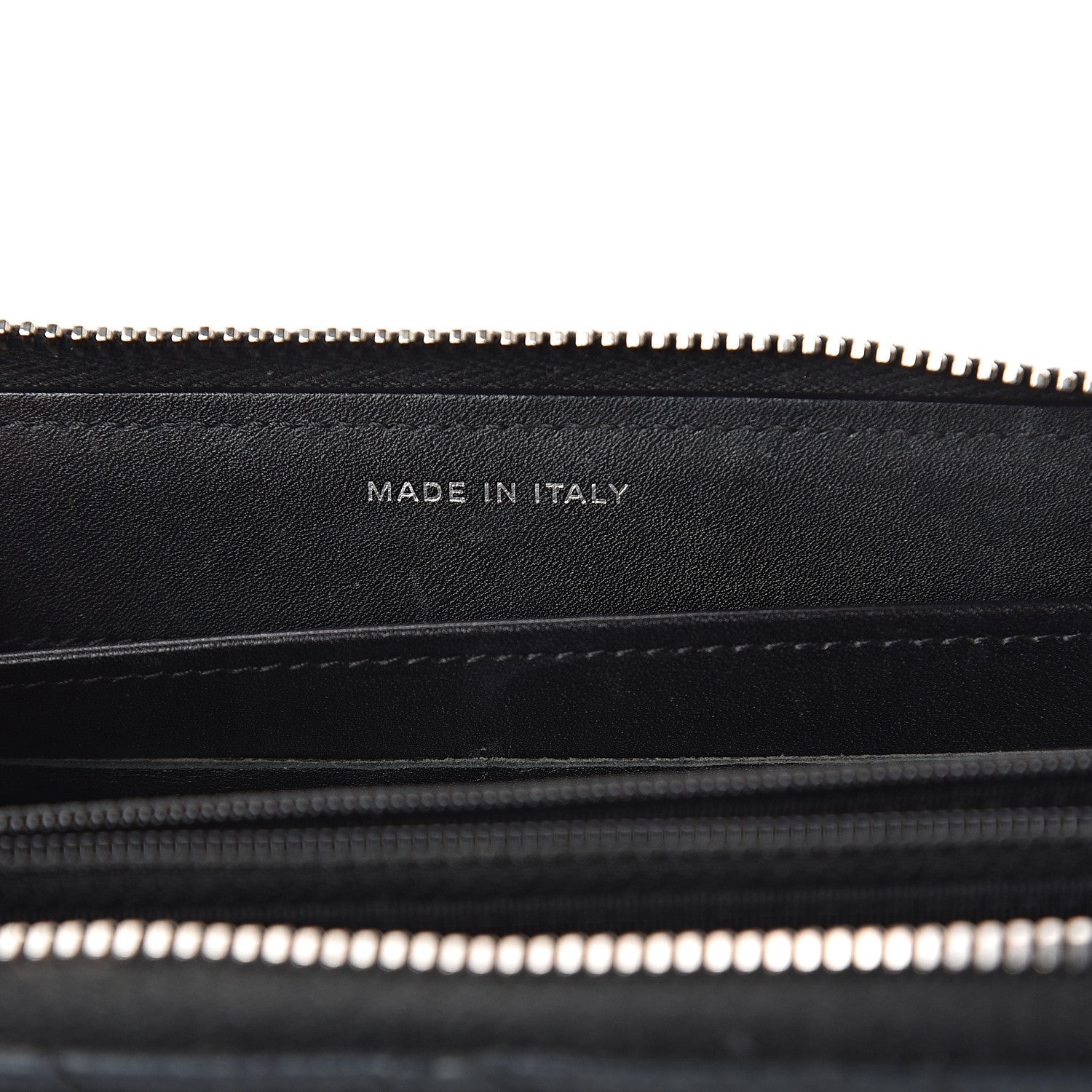 Chanel Iridescent Caviar Quilted Large Gusset Zip Around Wallet Black 6 of 7