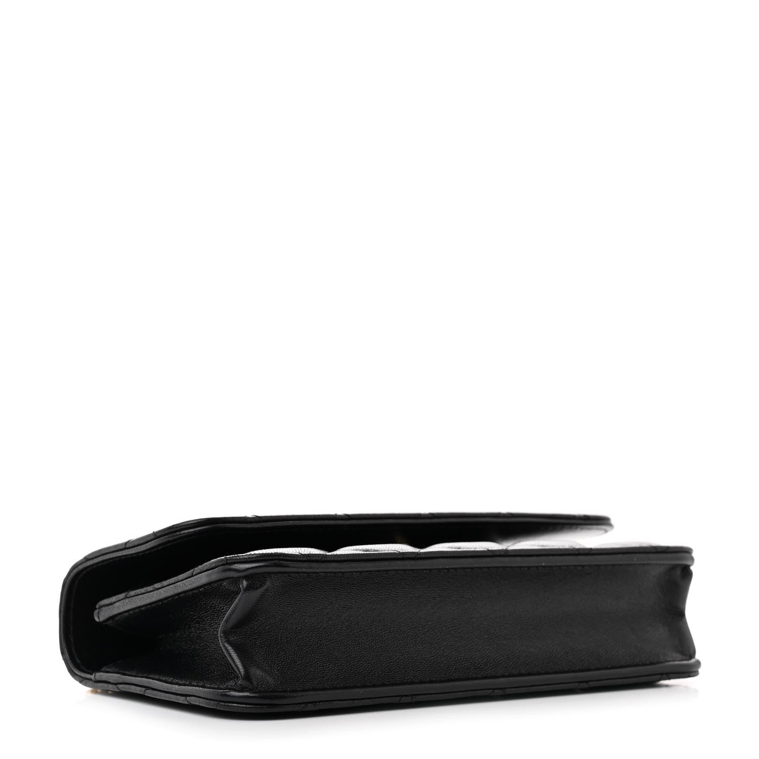 Chanel Lambskin Quilted Dynasty Flap Phone Holder With Chain Black 4 of 12