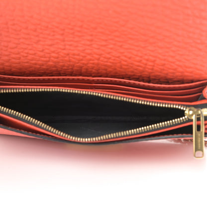 Burberry Signature Grain Small Madison Chain Clutch Orange 5 of 17