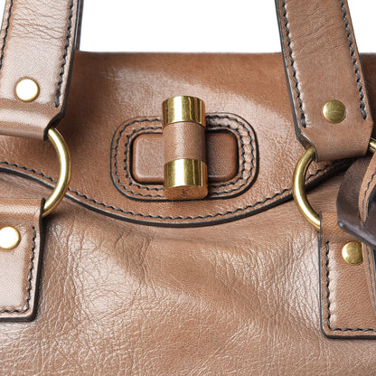Saint Laurent Glazed Goatskin Muse Messenger Brown 9 of 18