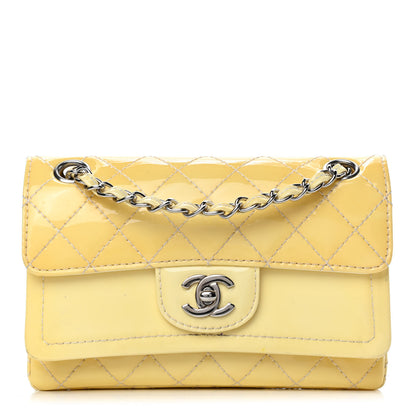 Chanel Patent Quilted Medium Double Flap Ivory 1 of 8