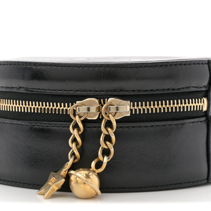 Chanel Glazed Calfskin Round As Earth Evening Bag Black 9 of 10