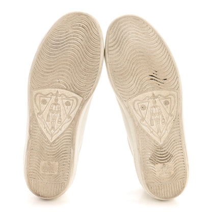 Gucci Calfskin Interlocking G Perforated Womens Ace Sneakers 36.5 White Grey Sky 6 of 11