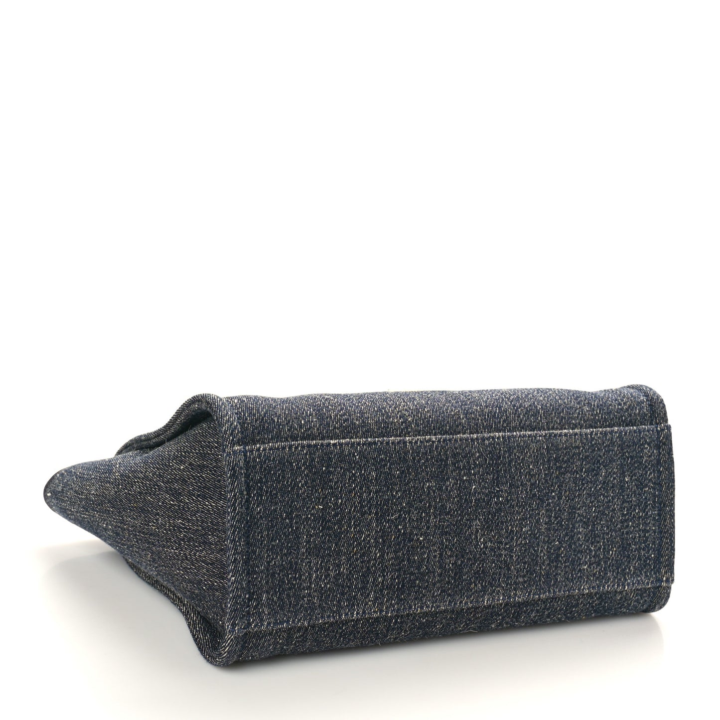 Denim Small Deauville Tote Dark Blue White