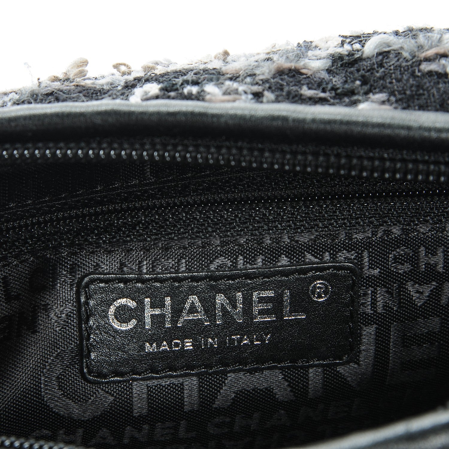 Chanel Tweed Lambskin Paris NY Camera Bag Black 6 of 7