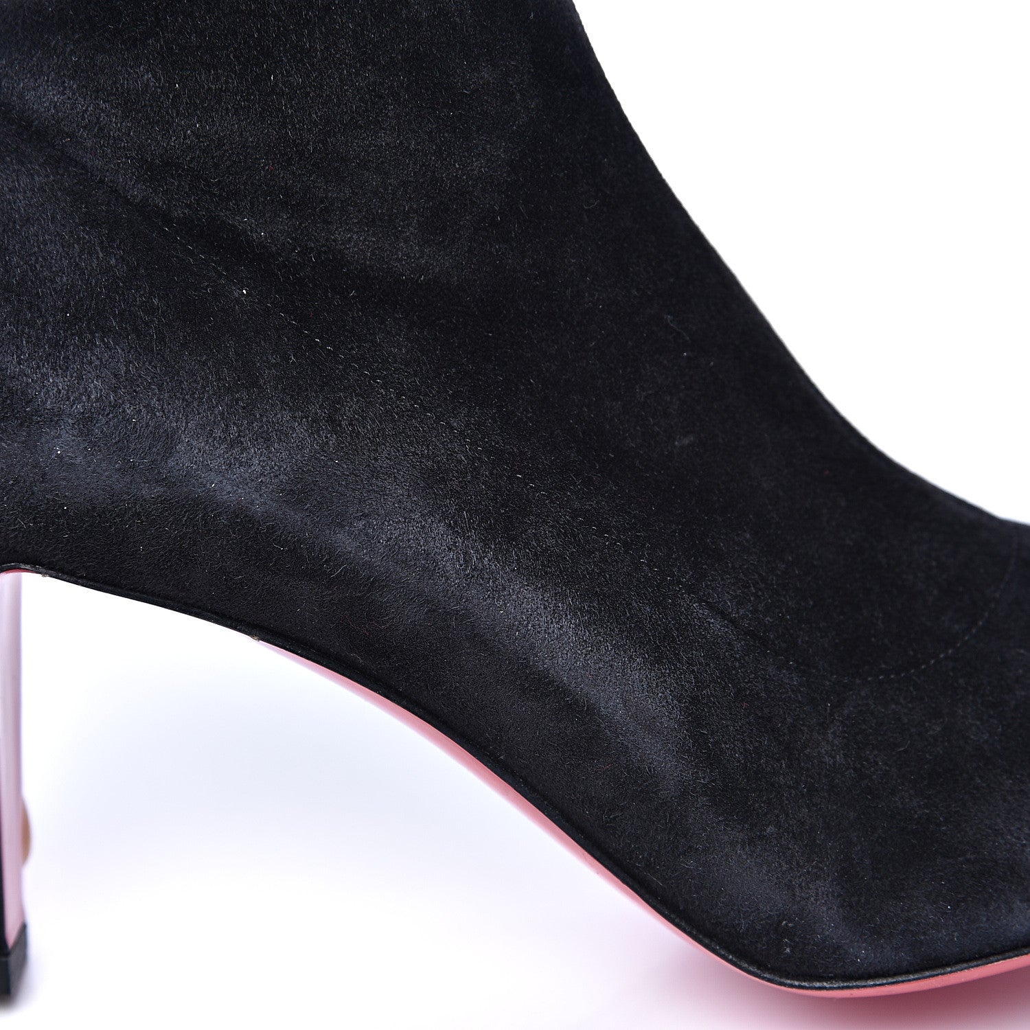 Christian Louboutin Veau Velours Alta Top 70 Over The Knee Boots 37.5 Black 7 of 10