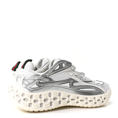 Gucci Metallic Demetra Mesh Cub3d Mens Sneakers 10 Grey White 5 of 10