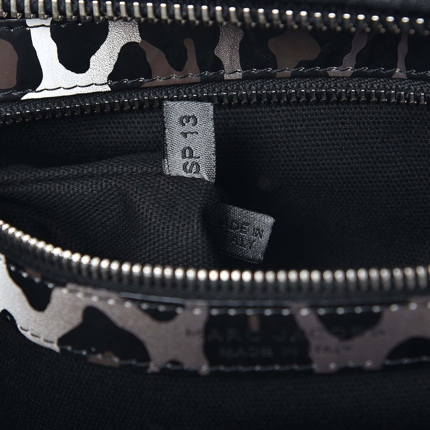 Coated Lambskin Leopard Print Antonia Tote Natural